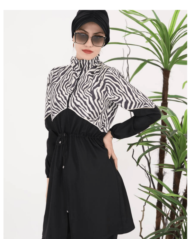 Zebra Tam Tesettür Mayo